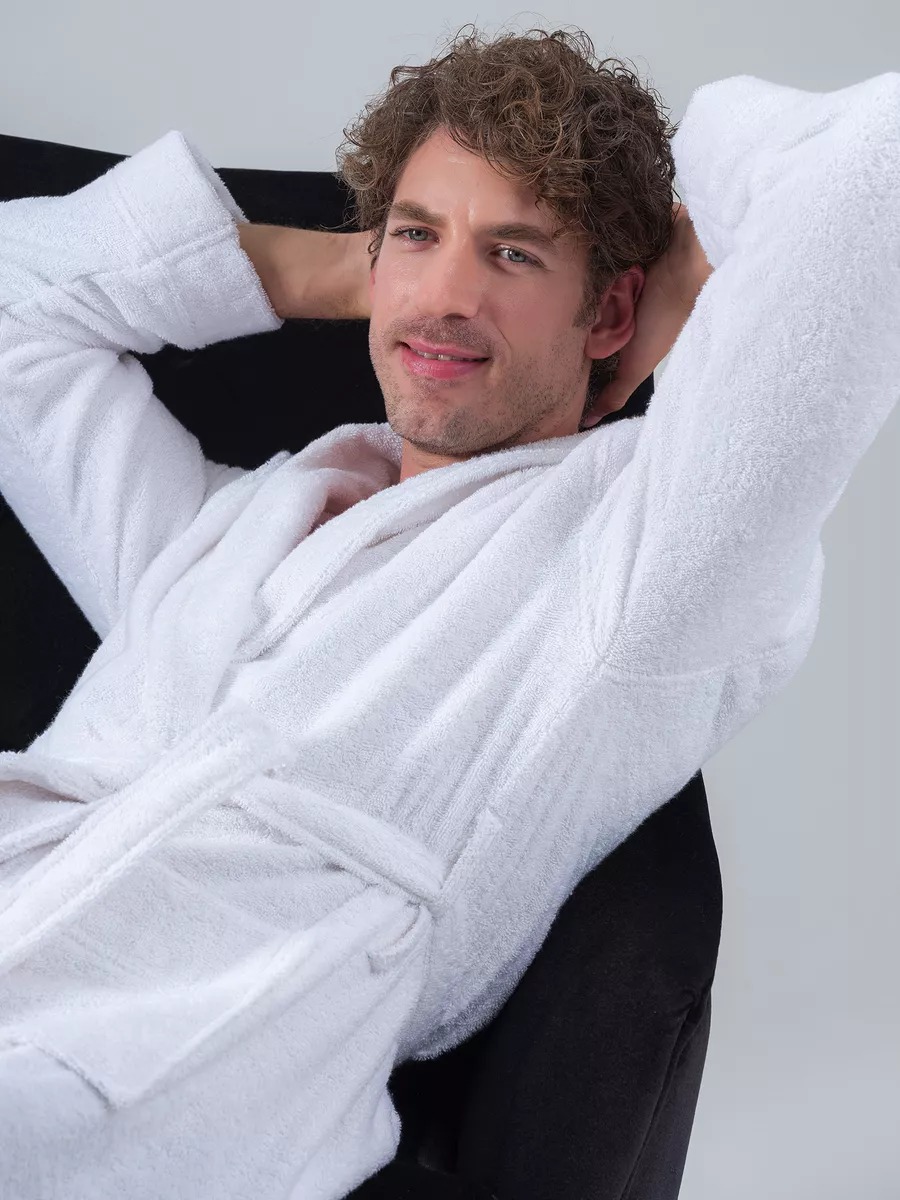 Peignoir en coton homme