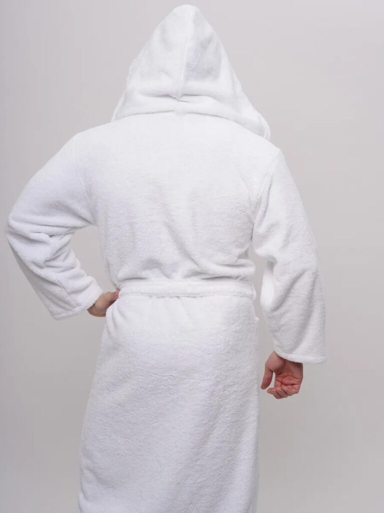 Peignoir homme à capuche