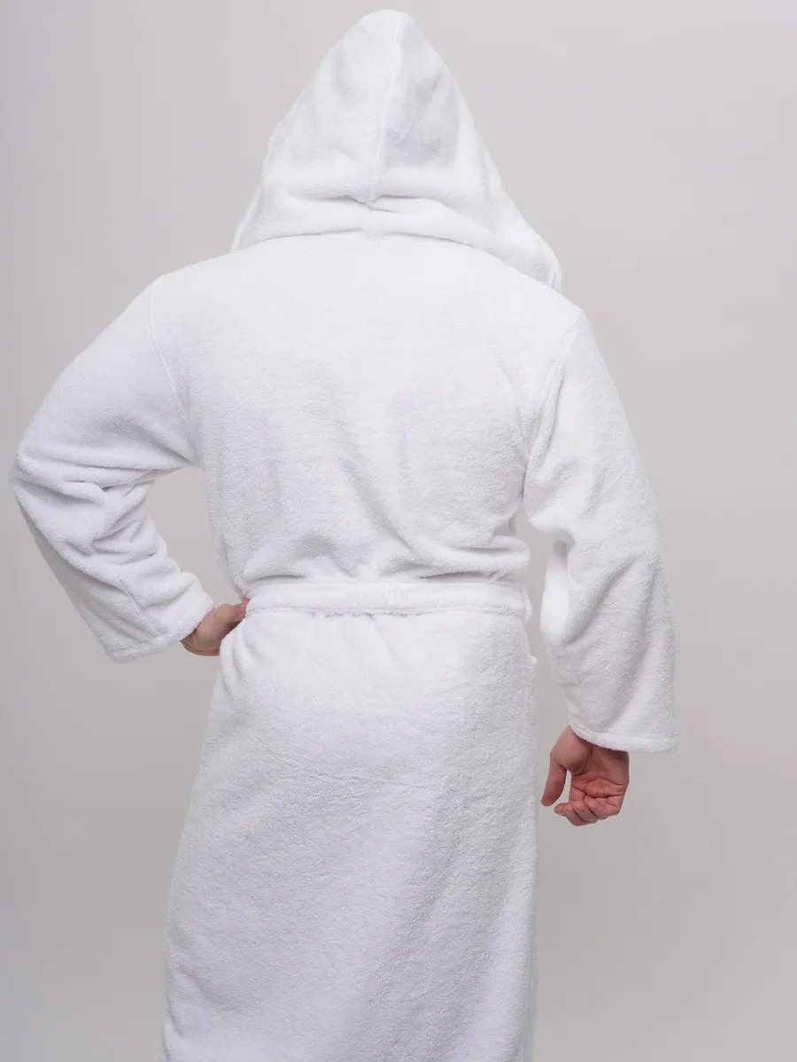 Peignoir homme à capuche