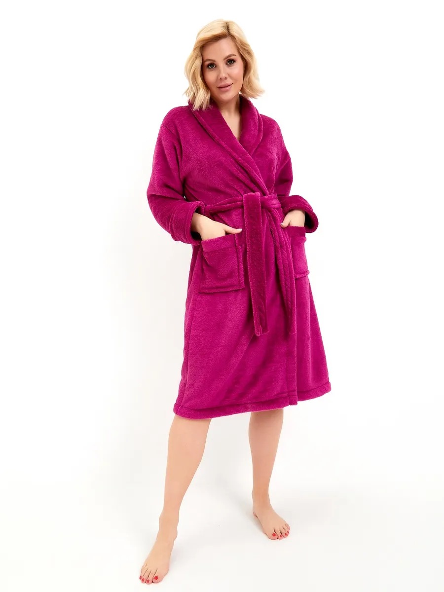 Peignoir polaire femme long