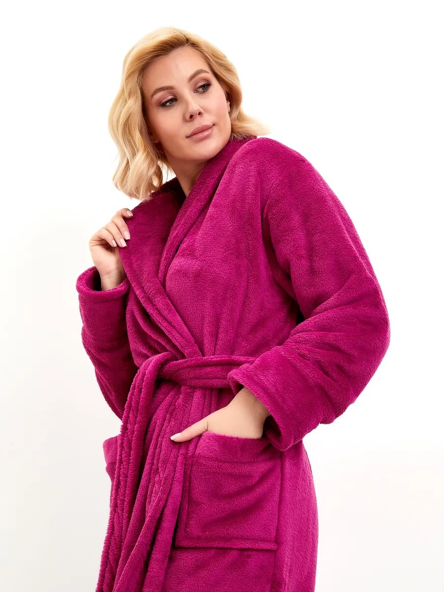 Peignoir polaire femme long