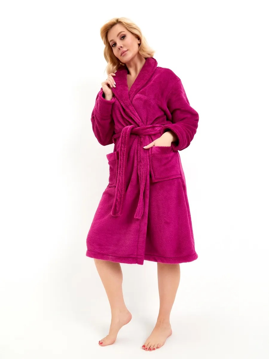 Peignoir polaire femme long