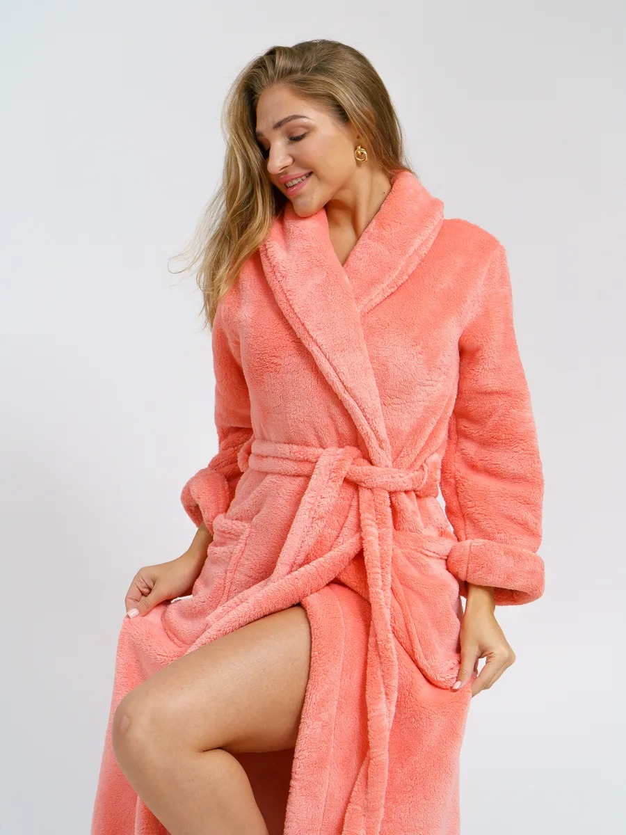 Peignoir long femme polaire