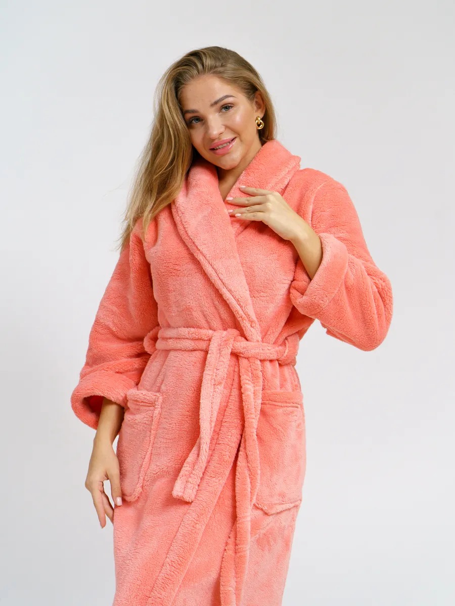 Peignoir long femme polaire
