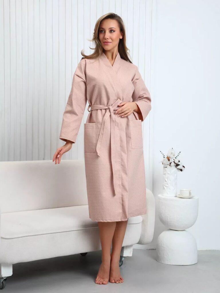 Peignoir Rose Femme