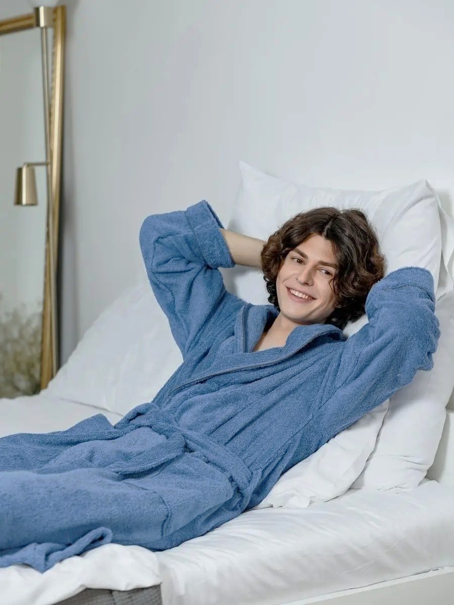 Peignoir homme en coton