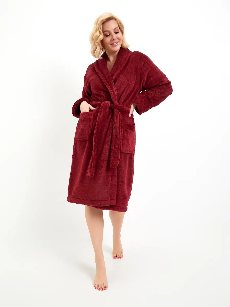 Peignoir polaire chaud femme