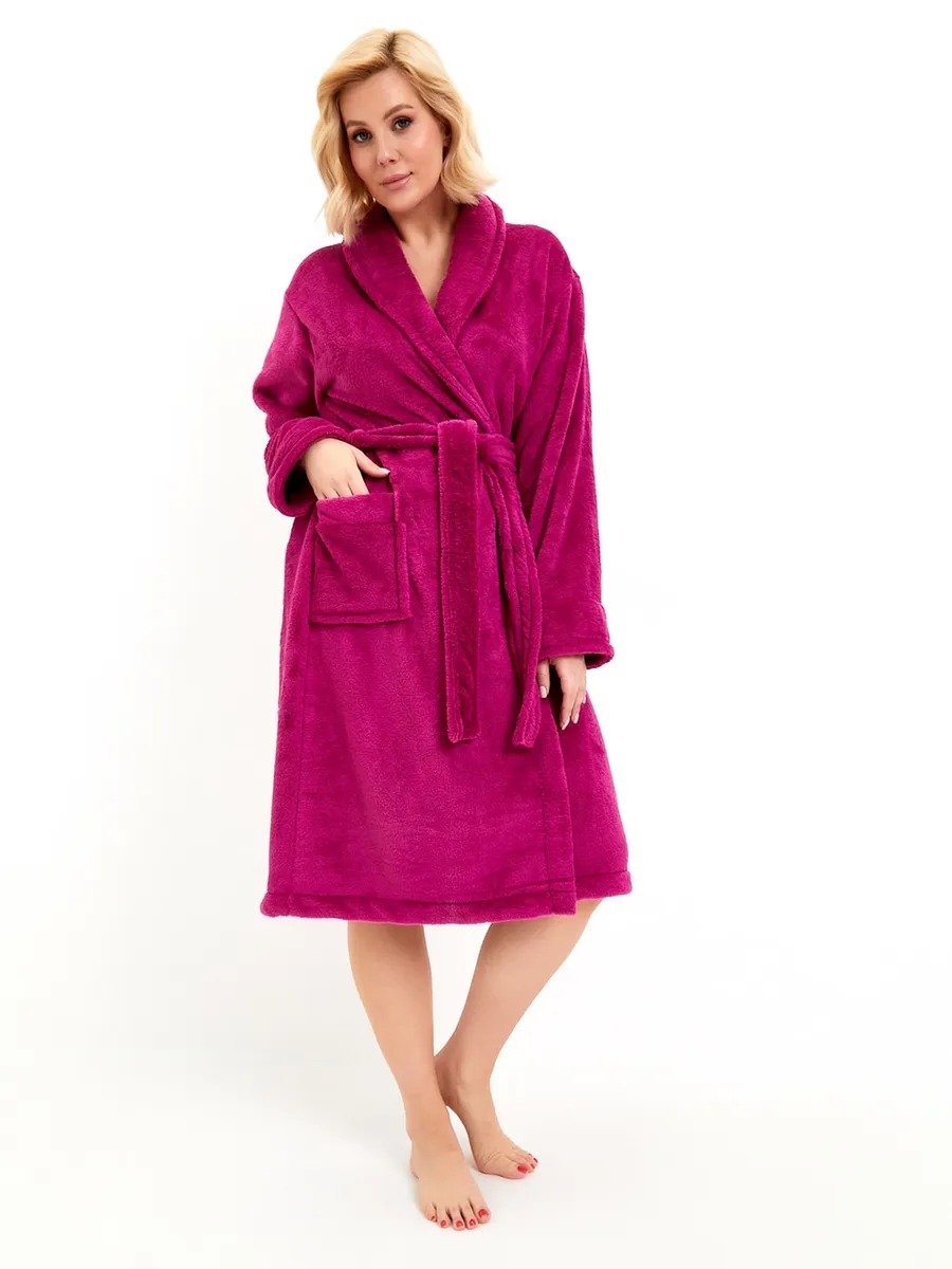 Peignoir polaire femme long