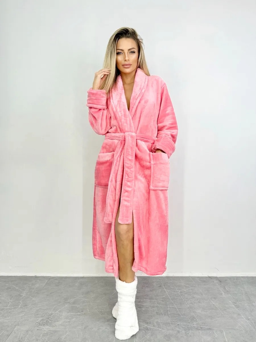 Peignoir femme long polaire