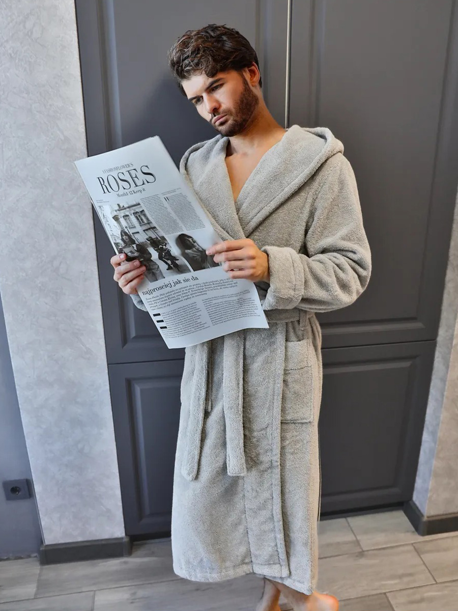 Peignoir homme en coton