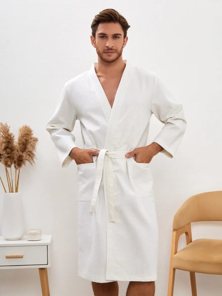 Peignoir Homme Éponge - peignoir-kimono