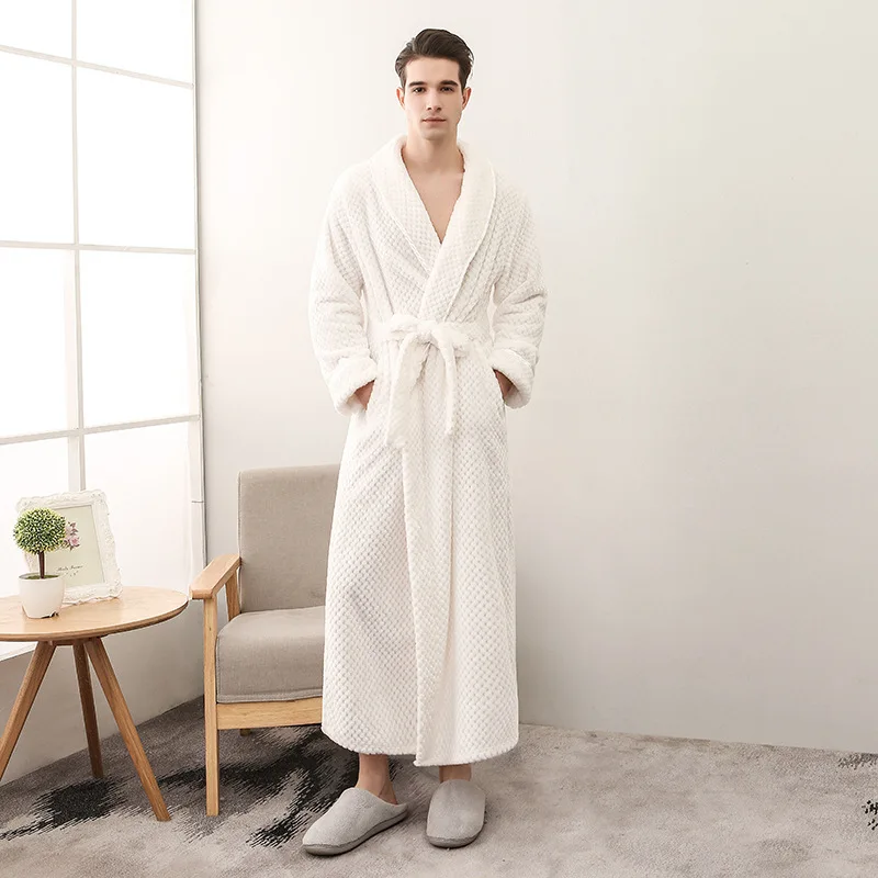 Peignoir de bain homme avec capuche