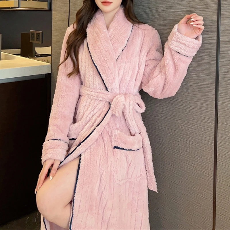 Peignoir en polaire pour femme