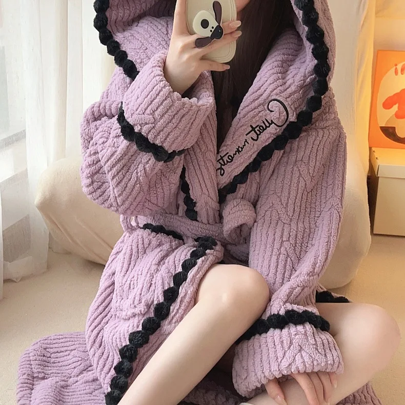 Peignoir en éponge pour femme