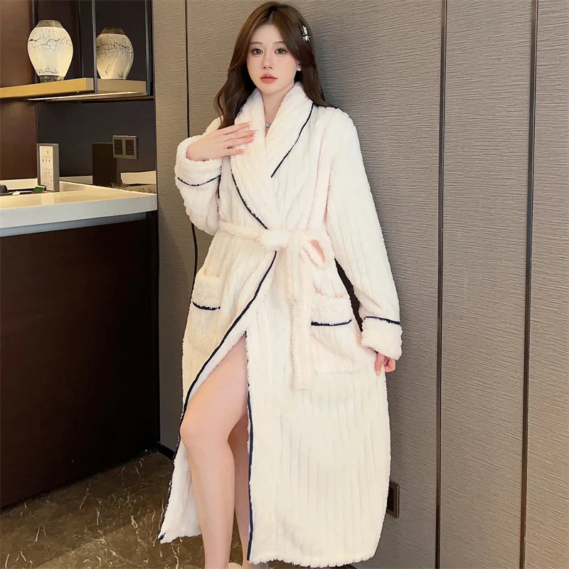 Peignoir en polaire pour femme