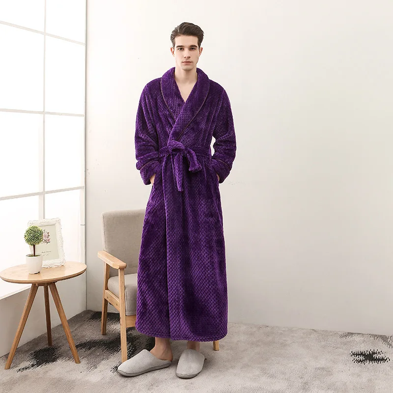 Peignoir de bain homme avec capuche