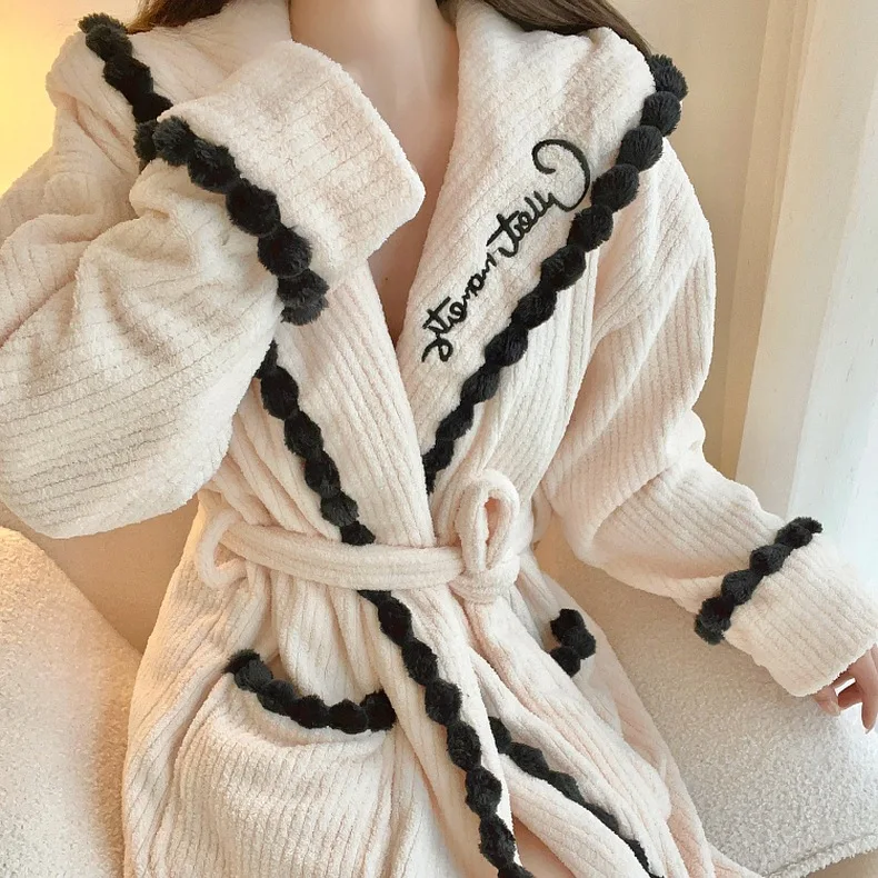 Peignoir en éponge pour femme