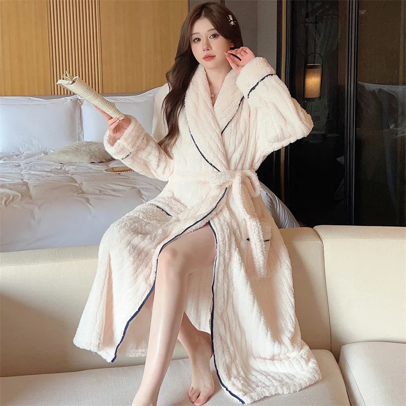 Peignoir en polaire pour femme