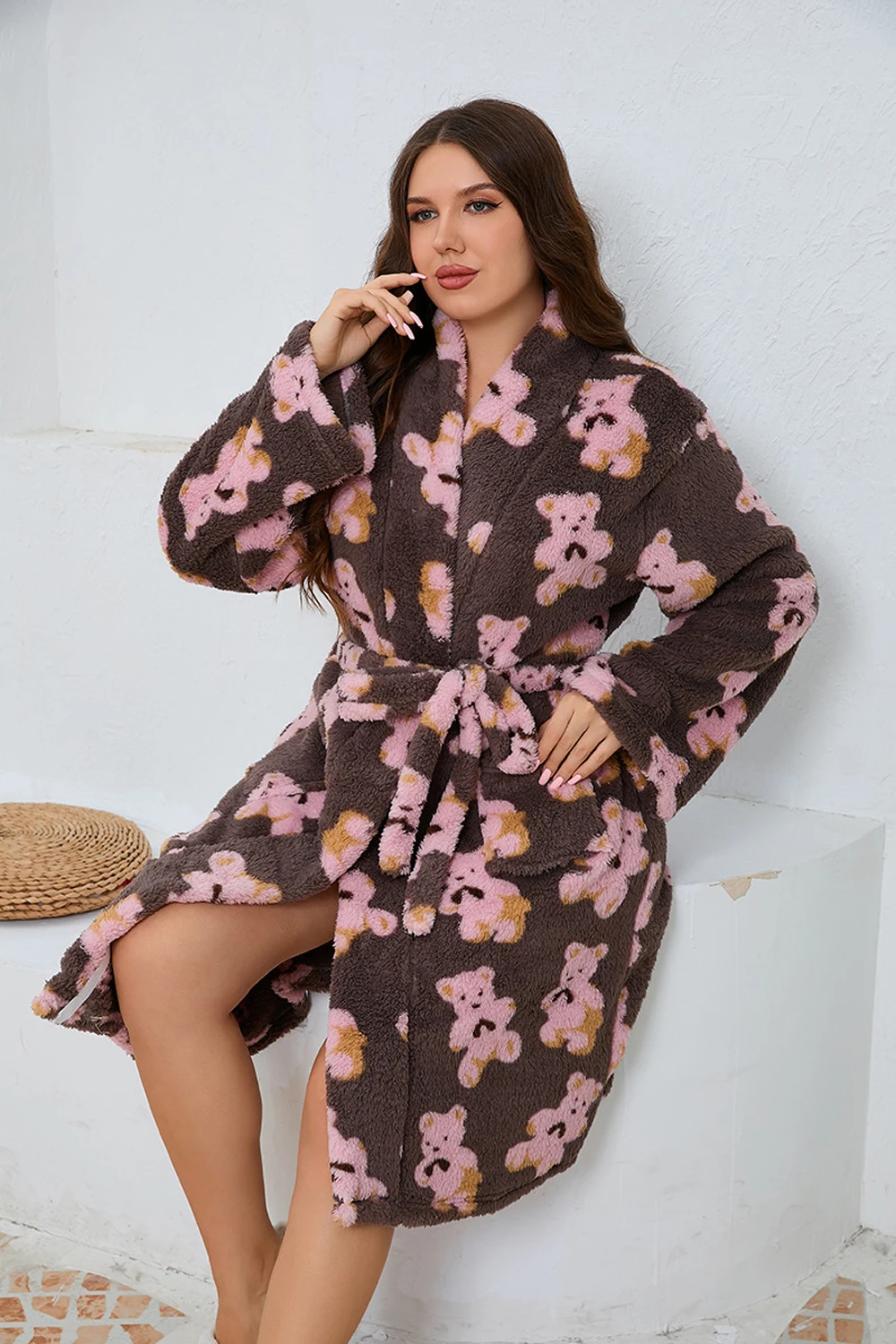 Peignoir de bain femme grande taille