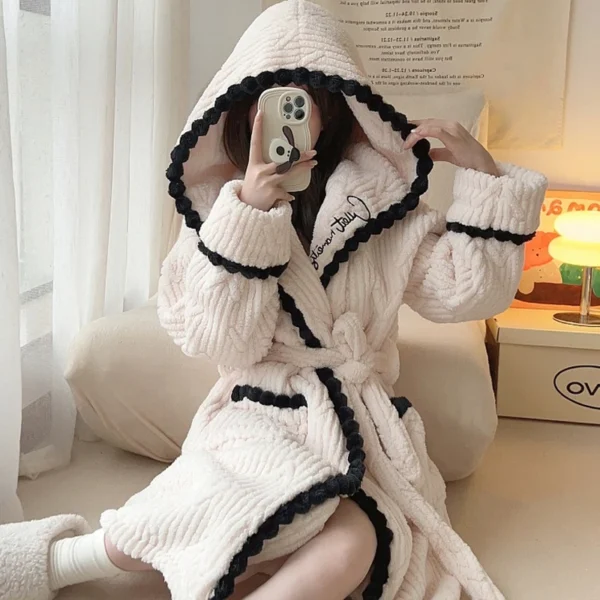 Peignoir en éponge pour femme