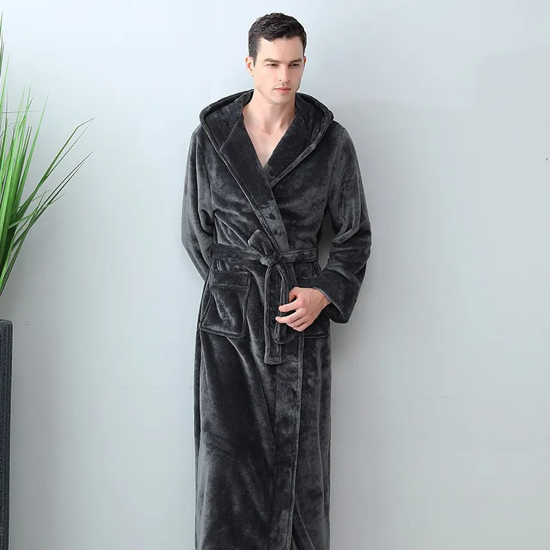 Peignoir homme avec capuche