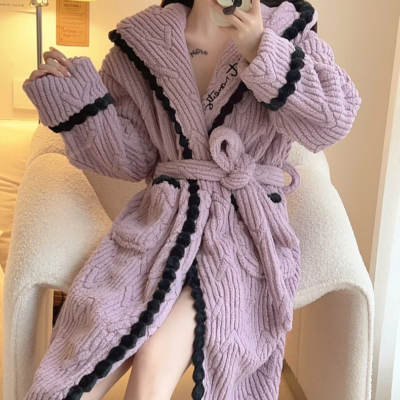 Peignoir en éponge pour femme