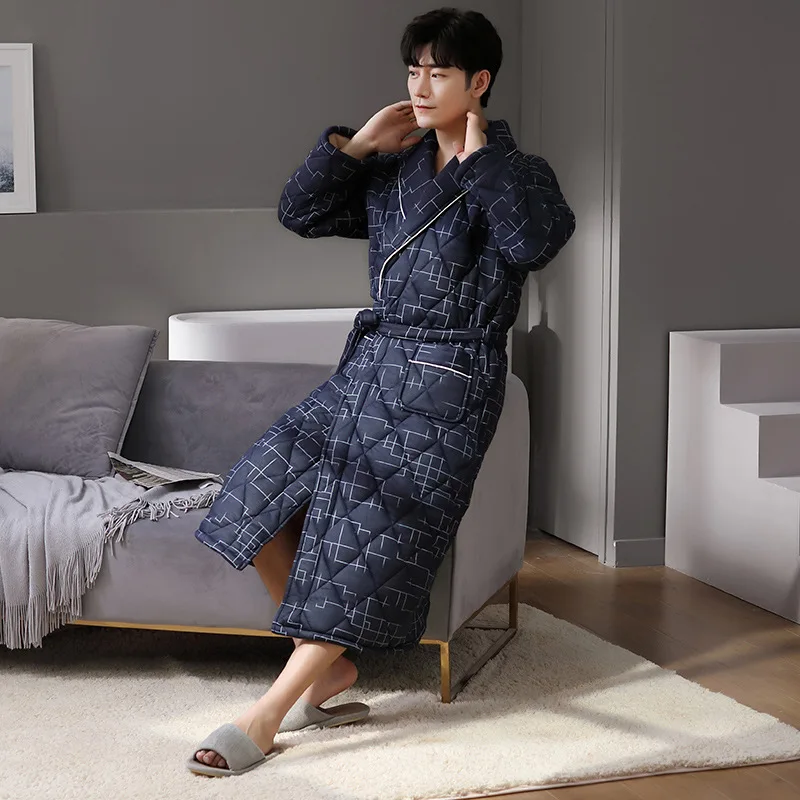 Peignoir homme en eponge
