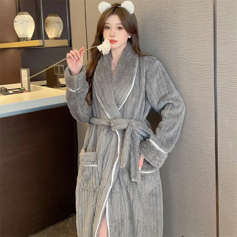 Peignoir en polaire pour femme