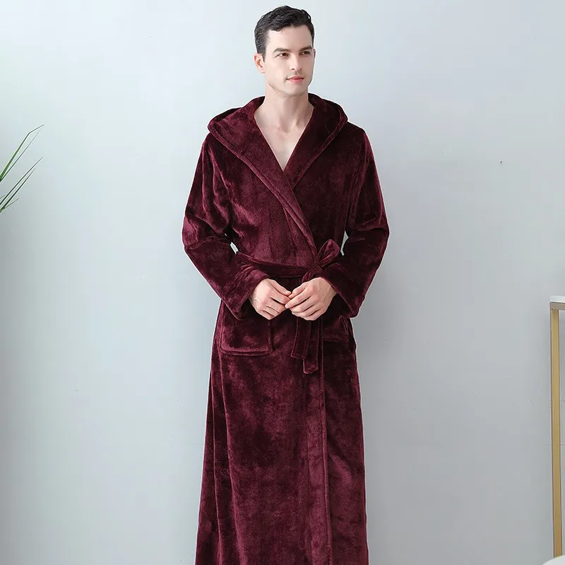 Peignoir homme avec capuche
