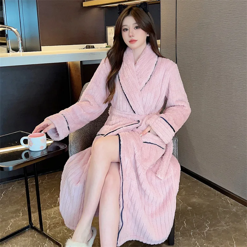 Peignoir en polaire pour femme