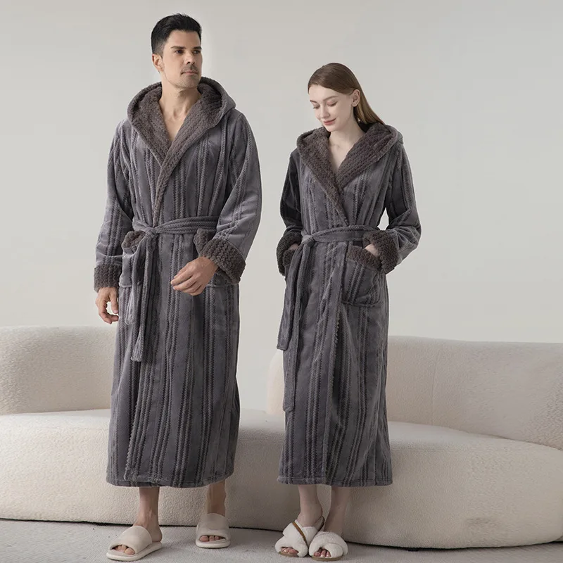 Peignoir de bain en éponge femme