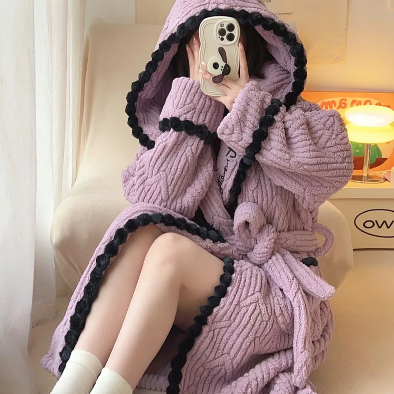 Peignoir en éponge pour femme