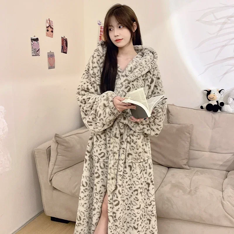 Peignoir leopard