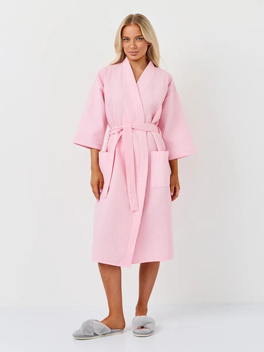 Peignoir de bain femme en éponge