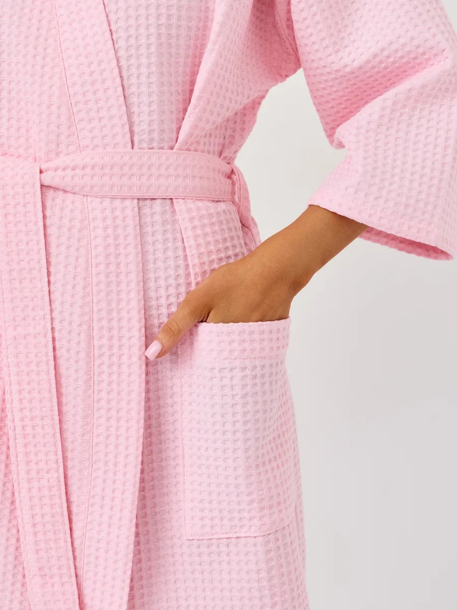 Peignoir de bain femme en éponge
