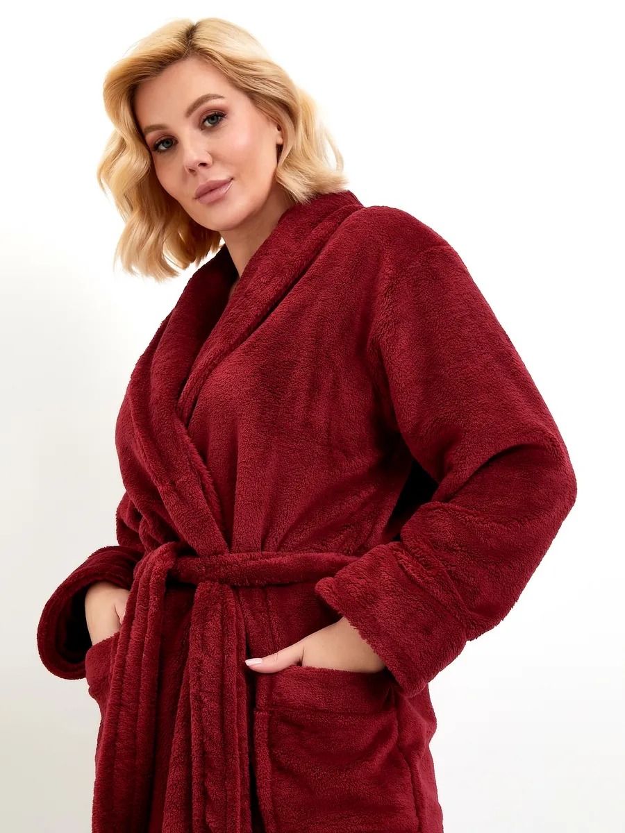 Peignoir polaire chaud femme