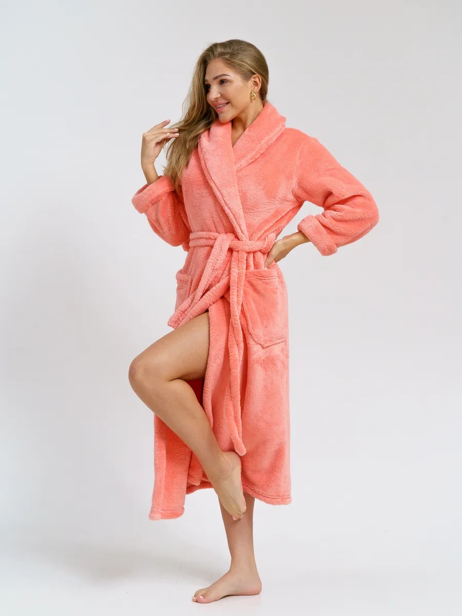Peignoir long femme polaire