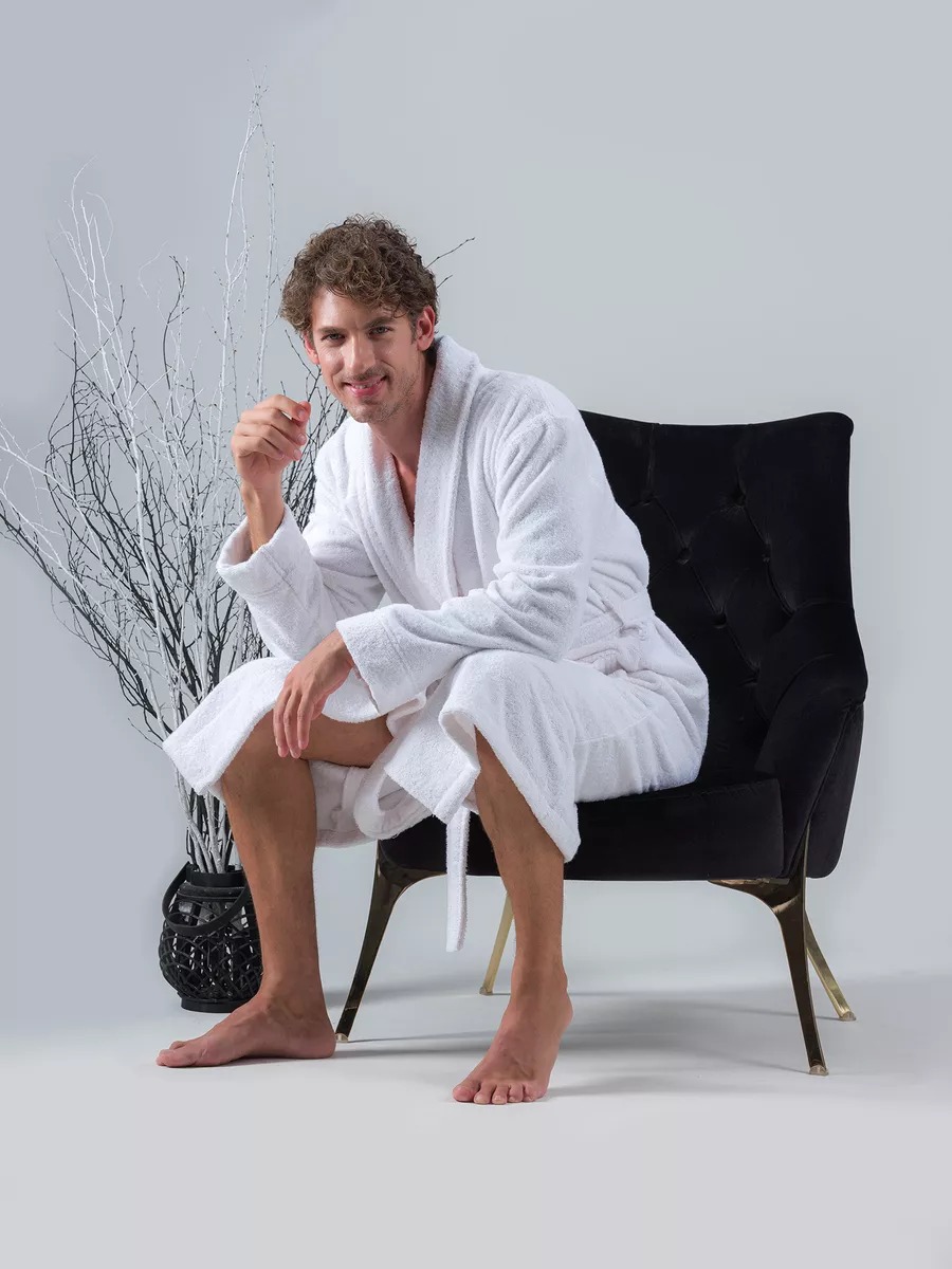 Peignoir en coton homme